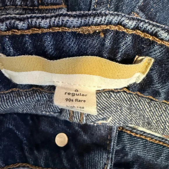 Goldie Blues 90s Flare & Wide Leg Jeans Size 0 High Rise Curvy Women’s Bell - Picture 3 of 16